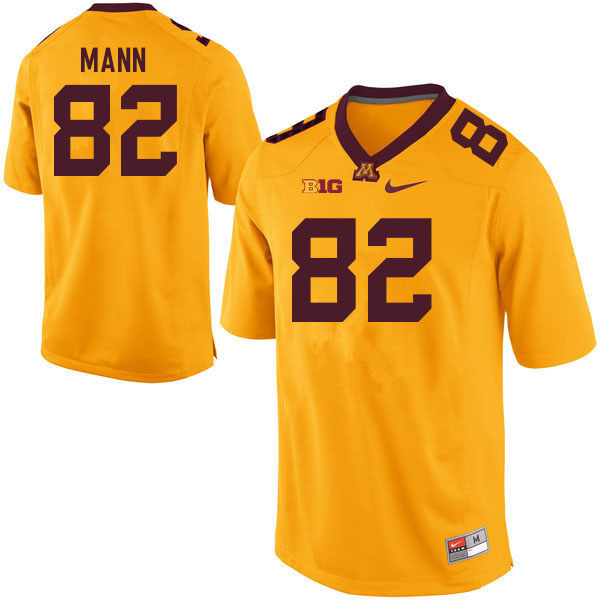 Men #82 Jonathan Mann Minnesota Golden Gophers College Football Jerseys Sale-Gold